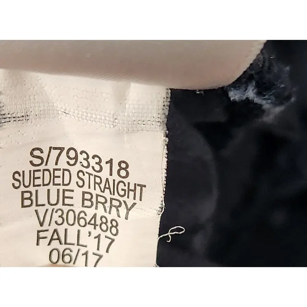 BANANA REPUBLIC Pants Mens 30x32 Blue Berry Sueded Straight 5 Pocket Twill Chino